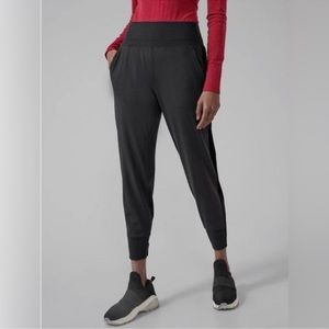 Athleta Venice Velvet Stripe Joggers